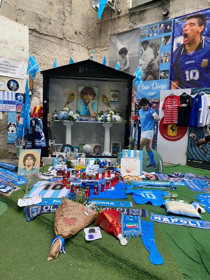 Geman Flat - 1 Min Maradona Mural Napoli Dış mekan fotoğraf